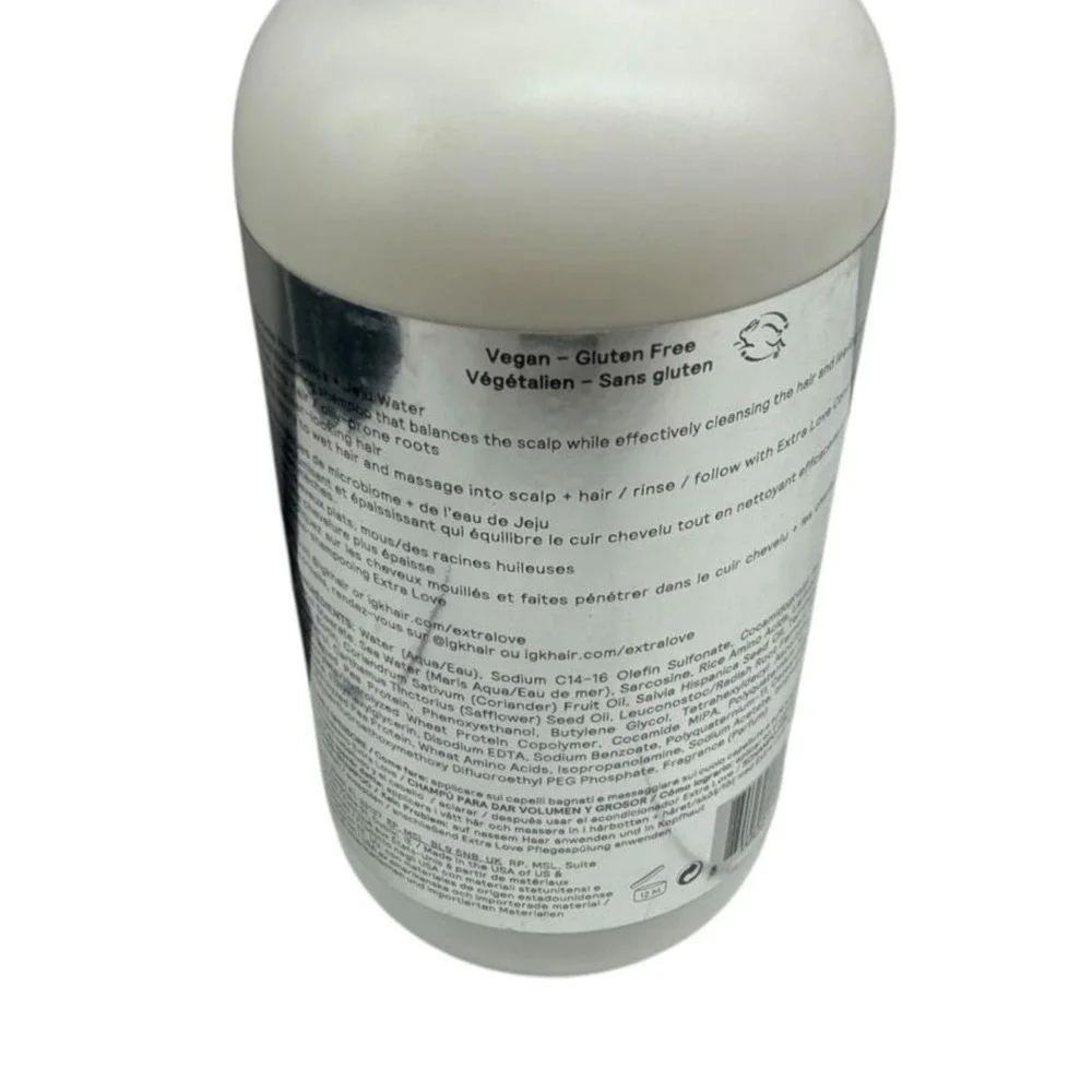 IGK Extra Love Volume & Thickening Shampoo 8 Oz Volumizing Fine‎ Hair Salon Care